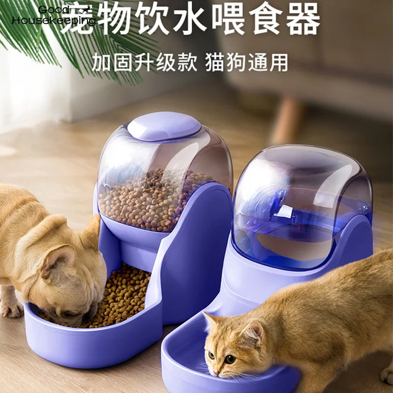 Gravity Pet Water Dispenser Cat Automatic Feeder