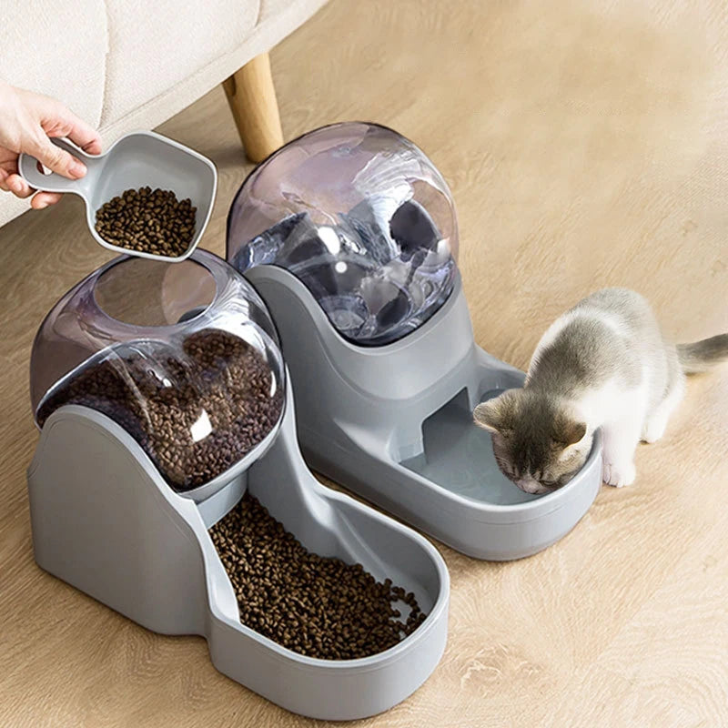 Gravity Pet Water Dispenser Cat Automatic Feeder