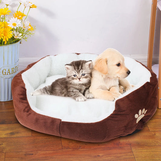 Pet Dog Bed Warm House Kennel Teddy Square