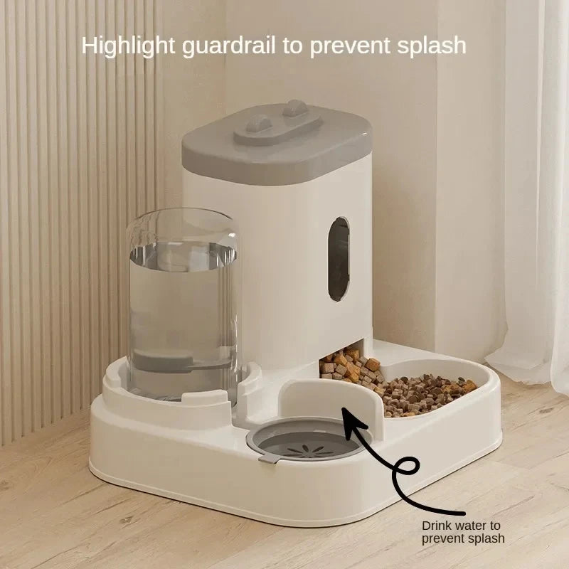 Automatic Cat Feeder Water Dispenser Set