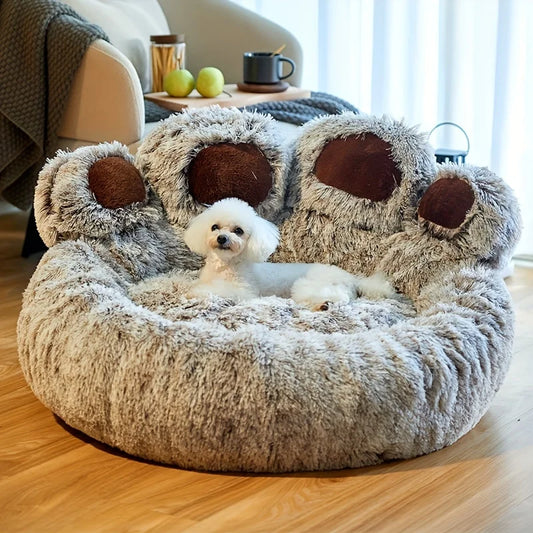 Paw Shape Comfortable Cozy Pet Sleeping Beds