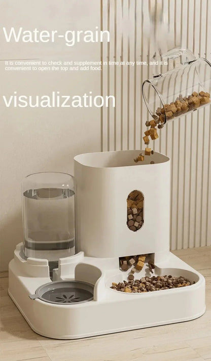 Automatic Cat Feeder Water Dispenser Set