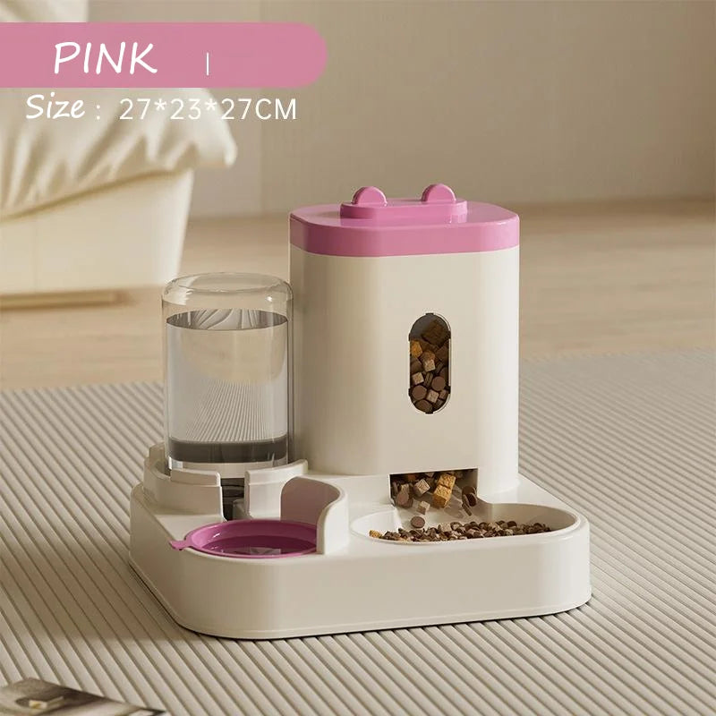 Automatic Cat Feeder Water Dispenser Set