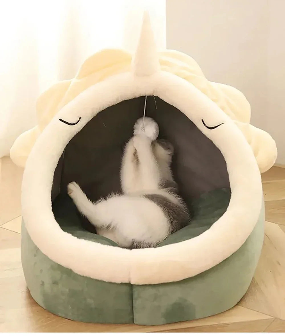 Cat Nest House for Cats Cave Foldable Removable