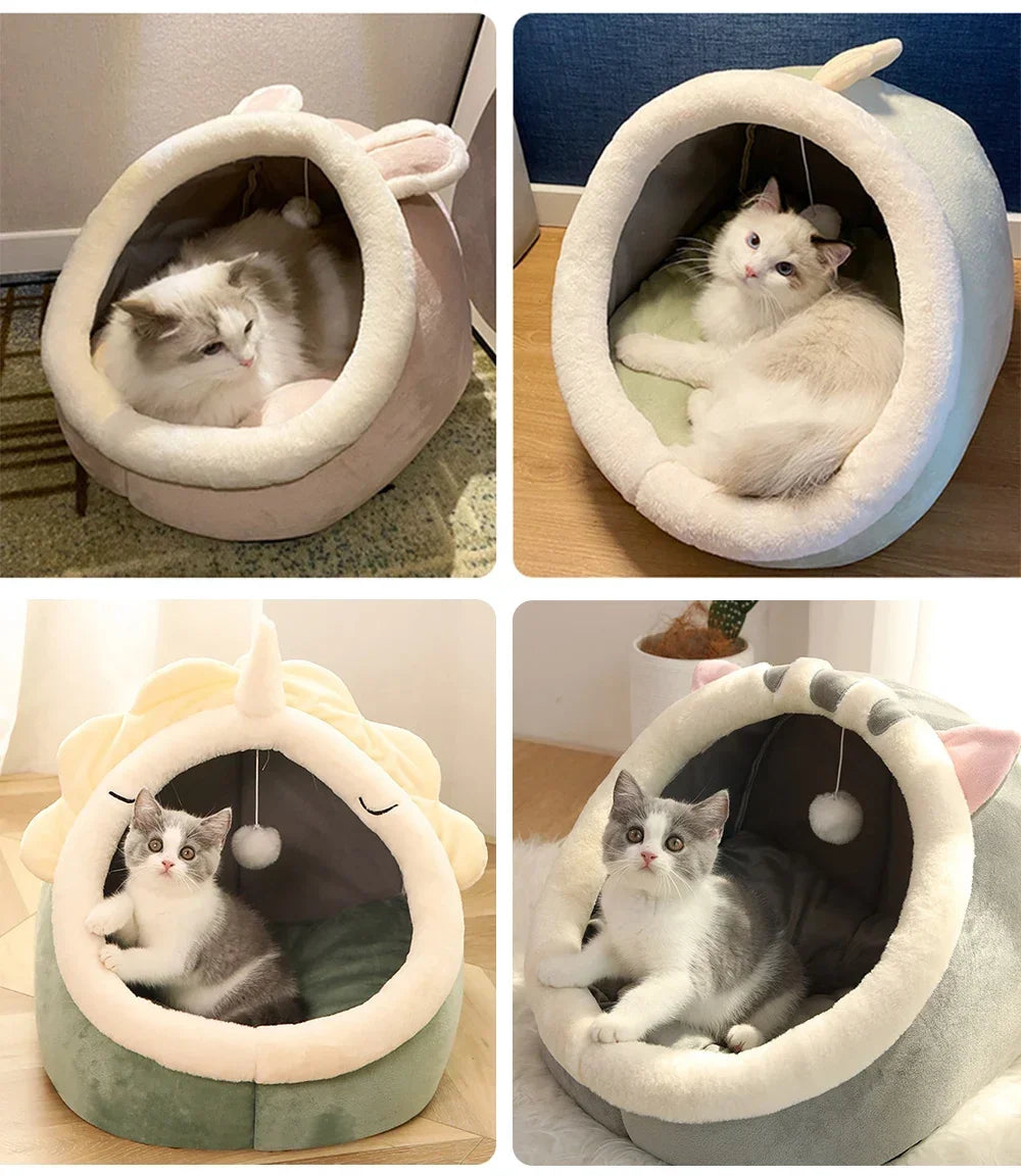 Cat Nest House for Cats Cave Foldable Removable