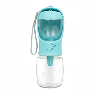 Portable Dog Cat Water Bottle with Storage Food