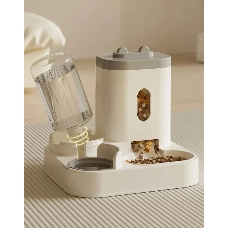 Automatic Cat Feeder Water Dispenser Set