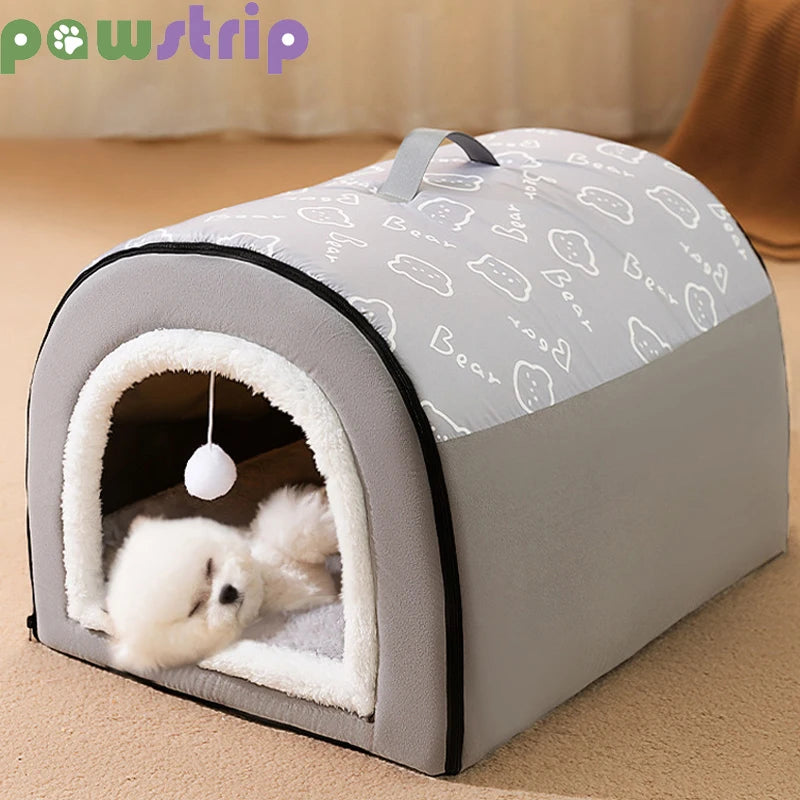 Warm Dog House Detachable Pet Sleeping