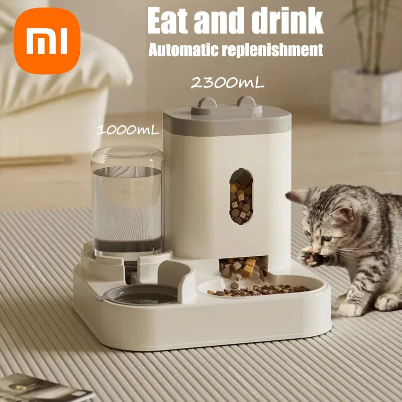 Automatic Cat Feeder Water Dispenser Set